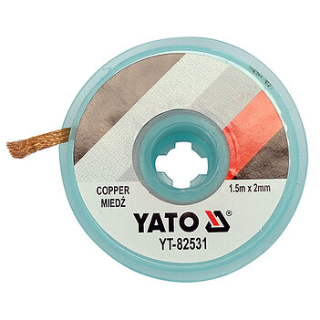 Лента для очистки от припоя Yato 1,5м х 2,0мм медная (YT-82531)