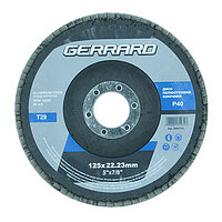 Круг пелюстковий шліфувальний Gerrard 125мм х P40 (131972)