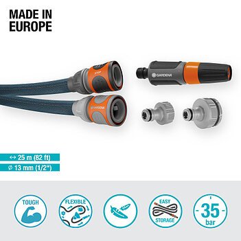 Шланг текстильний Gardena Liano Xtreme Set 1/2", 25 м (18475-20.000.00)