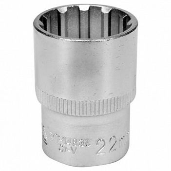 Головка торцева Spline Yato 1/2" 22 мм (YT-14834)