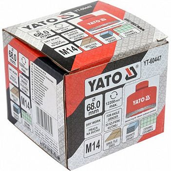 Коронка по кераміці Yato 68 мм (YT-60447)