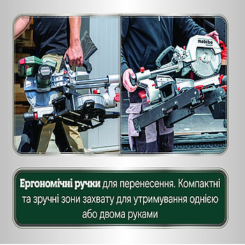 Пила торцовочная аккумуляторная Metabo KGS 18 LTX BL 254 (614254650)