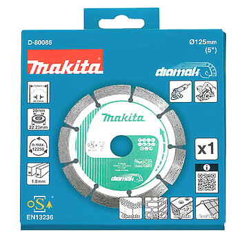 Диск алмазный сегментированный Makita Diamak 125х22,23 мм (D-80086)
