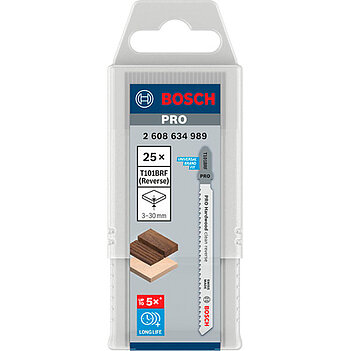 Полотно пиляльне по дереву Bosch PRO Hardwood Clean reverse T101BRF 100 мм 25 шт (2608634989)