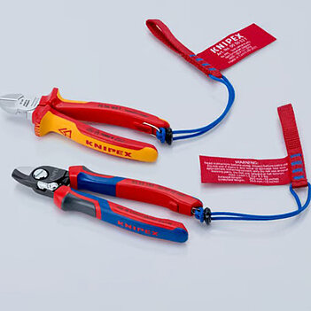 Бокорезы диэлектрические KNIPEX 160 мм прецизионные с креплением для страховки от падения 1000V (70 06 160 T)