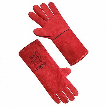 Перчатки-краги SeVen красные на подкладке XL / р.10 (69246)