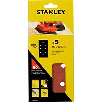 Шлифовальная бумага Stanley 93х190мм P80 5шт. (STA31517)