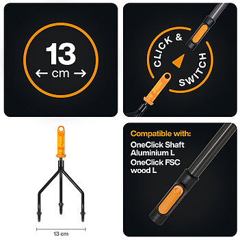 Насадка-культиватор Fiskars OneClick (1080684)
