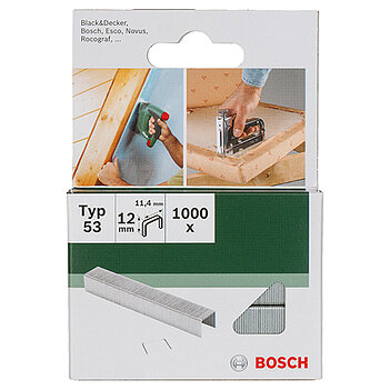 Скобы для степлера Bosch тип 53 12мм 1000шт (2609255822)