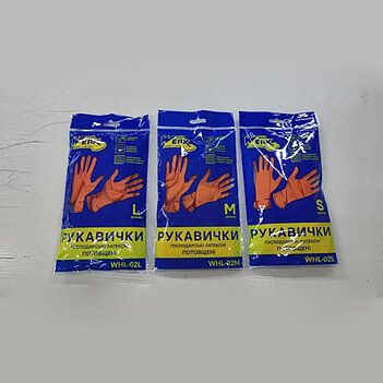 Перчатки латексные хозяйственные Werk WHL-02S размер S / р.7 (148540)