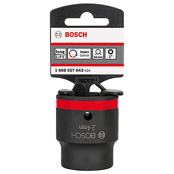 Головка торцевая 6-гранная ударная Bosch S2 1" 24 мм (1608557043)