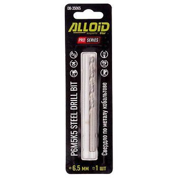 Сверло по металлу Alloid Pro HSS-Co 6,5х101 мм 1 шт. (DB-35065)