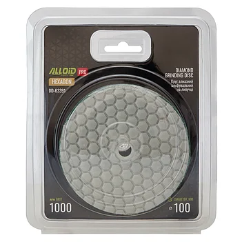 Диск полірувальний по бетону і граніту Alloid Pro HEXAGON 100 мм (DD-63391)