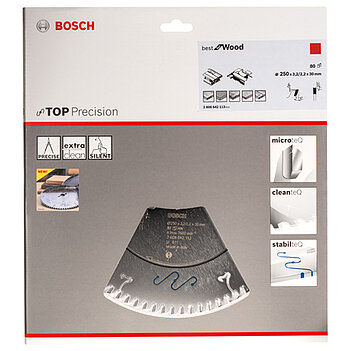 Диск пильный по дереву Bosch Top Precision Best for Wood 250x30х2,2мм (2608642113)