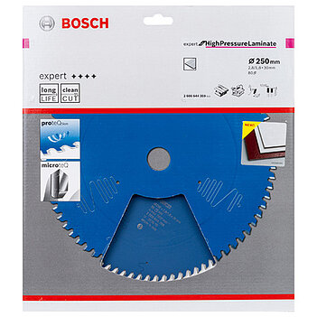 Диск пильный по ламинату Bosch Expert for High Pressure Laminate 250x30х1,8мм (2608644359)