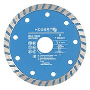 Диск алмазный турбо Hoegert 115х22,23х2,2 мм (HT6D753)