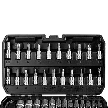 Набор инструмента TOPEX Cr-V 1/4" 46 ед. 6PT (38D640)