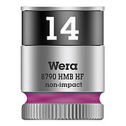 Головка торцевая 6-гранная WERA Zyklop 8790 HMB HF Cr-V 3/8" 14 мм с фиксирующей функцией (05003748001)