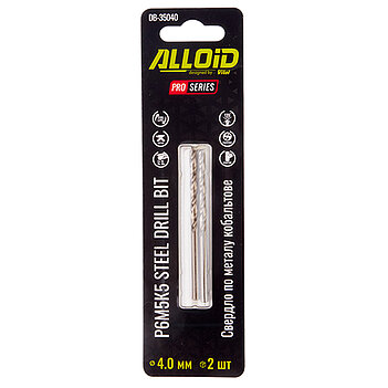 Сверло по металлу Alloid Pro HSS-Co 4,0х75 мм 2 шт. (DB-35040)