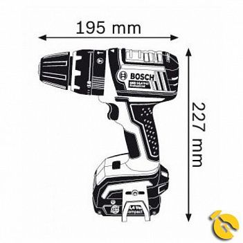 Аккумуляторная ударная дрель-шуруповерт Bosch GSB 14,4 V-LI, Compact, L-BOXX (0601867002)