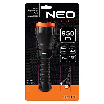 Фонарь аккумуляторный Neo Tools 3,7В (99-070)