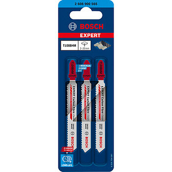 Полотно пиляльне по пластику Bosch EXPERT Carbon Fiber Clean T108 92 мм 3 шт. (2608900565)