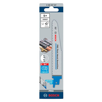 Полотно пильное по металлу Bosch Heavy for Metal S 920 CF 150 мм, 5 шт. (2608657527)