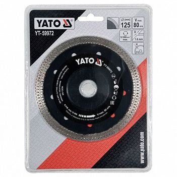 Диск алмазный турбо Yato 125x22.2 x1.6мм (YT-59972)