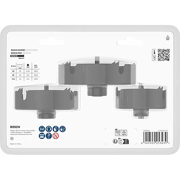 Набір коронок по дереву Bosch Wood and Drywall 3 шт. (2608594503)