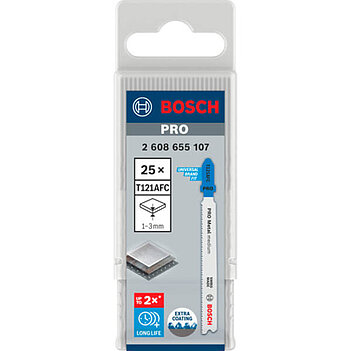 Полотно пильное по металлу Bosch PRO Metal medium T121AFC 92 мм 25 шт. (2608655107)