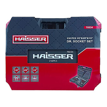 Набір інструментів Haisser 1/2" 3/8" 1/4" 70234 216 шт. 6PT (128621)