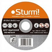 Круг відрізний по металу Sturm 125x1,0x22,2 мм (9020-07-125x10)