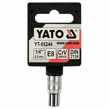 Головка торцевая Star Yato 1/4" E8 (YT-05244)