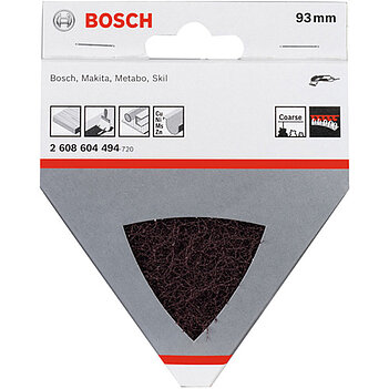Шліфувальний лист Bosch 93x93мм P120 з нетканого матеріалу (2608604494)