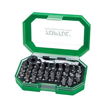 Набор бит с трещоткой Toptul 1/4" 35 ед. (GACW3503)