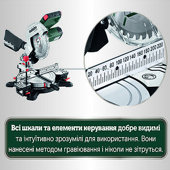 Пила торцовочная Metabo KS 216 M (610216000)