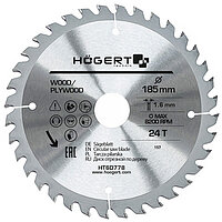 Диск пиляльний по дереву Hoegert Mn65 185х1,6х30 мм (HT6D778)