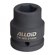 Головка торцевая 6-гранная ударная Alloid Cr-Mo 1/2" 21 мм (GU-50121)