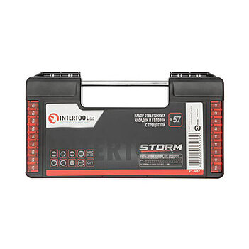Набор инструмента INTERTOOL STORM Cr-V 1/4" 57 ед. (VT-3657)