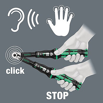 Ключ динамометрический WERA Click-Torque B 1 3/8" 10-50 Нм 395 мм (05075610001)