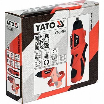 Аккумуляторная отвертка-шуруповерт Yato (YT-82760)