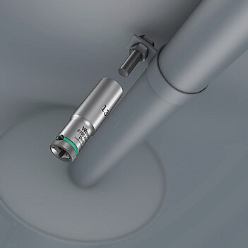 Головка торцева 6-гранна подовжена WERA 8790 HMC Deep Cr-V 1/2" 12 мм (05004552001)