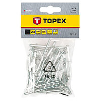 Заклепки алюминиевые TOPEX 4,0х10,0 мм 50 шт. (43E402)