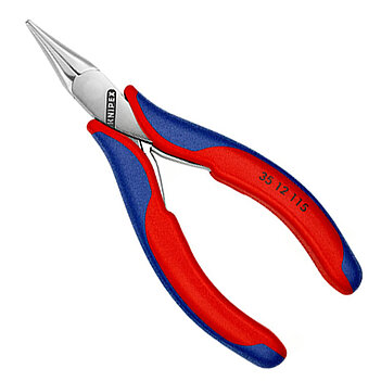 Длинногубцы прямые для электроники мини KNIPEX 115 мм (35 12 115)