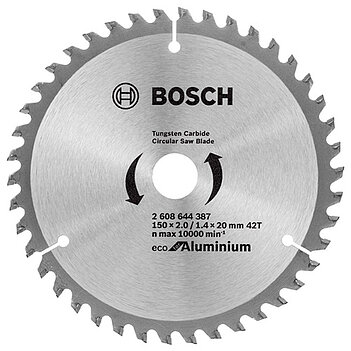 Диск пильный по металлу Bosch Eco for Aluminium 150x20 (2608644387) Диск пильный по металлу Bosch Eco for Aluminium 150x20 (2608644387)