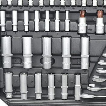 Набір інструментів Haisser 1/2" 3/8" 1/4" 70234 216 шт. 6PT (128621)