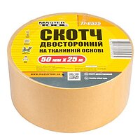 Скотч двухсторонний MASTERTOOL 50 мм х 25 м 1 шт. (77-6525)