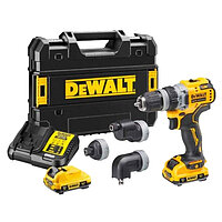 Аккумуляторная дрель-шуруповерт DeWalt со сменными насадками (DCD703L2T)