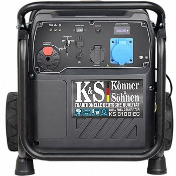 Генератор инверторный бензиновый газовый Könner & Söhnen (KS 8100i E G)