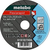 Круг відрізний по металу Metabo Flexiarapid A 60-R 125x1,0х22,2 мм (616187000)